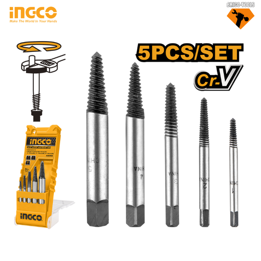 5PCS SCREW EXTRACTOR SET INGCO ASE008