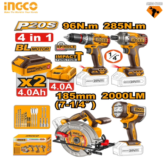 CORDLESS 4 PCS COMBO KIT COSLI241297