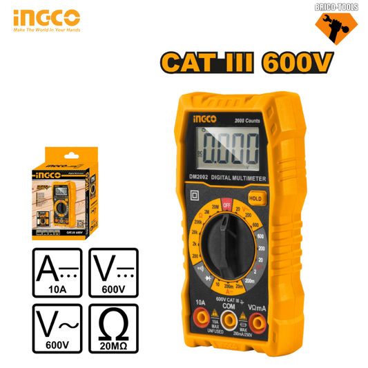 Digital multimeter 600v INGCO DM2002