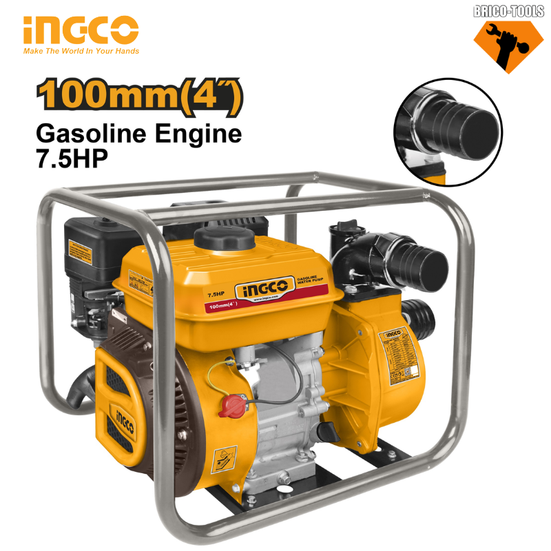 POMPE À EAU À ESSENCE 7.5 HP INGCO GWP412