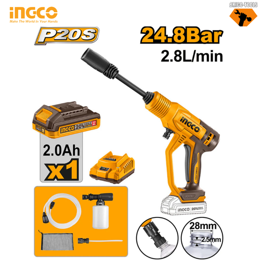 NETTOYEUR SANS FILL 20V INGCO CPWLI20362