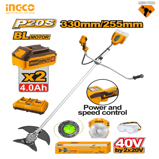 COUPE-BORDURES ET DÉBROUSSAILLEUSE SANS FIL INGCO  CSTLI202522