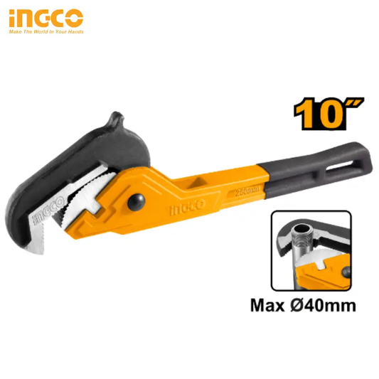 CLÉ DE TUYAU À CLIQUET 10″ 250MM INGCO HPW1410