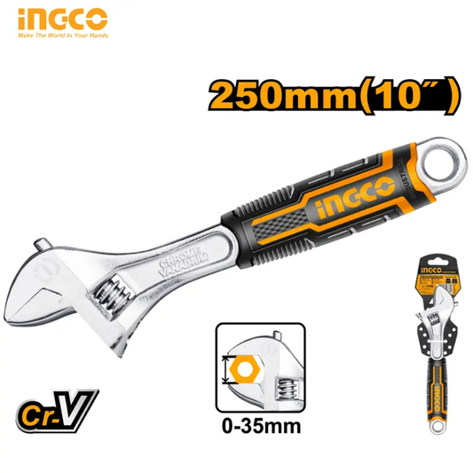 CLÉ À MOLETTE INGCO 10″ HADW131108